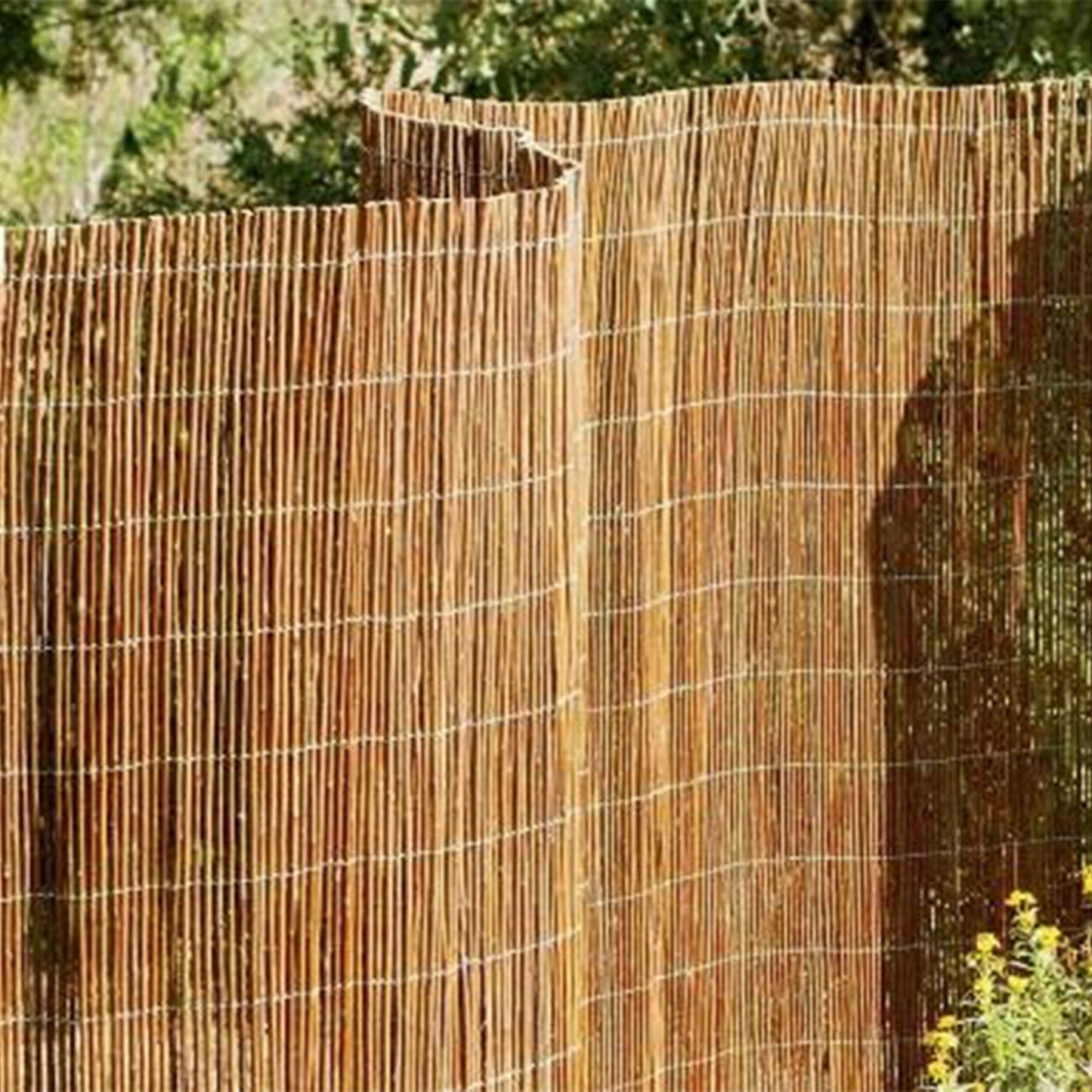 Backyard X-Scapes 16-ft x 6-ft 0.75-Gauge Brown Wood Bamboo Fencing Rolled Fencing
