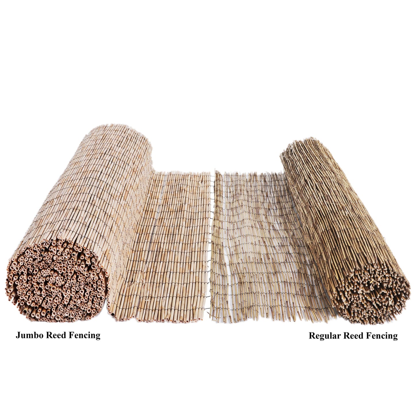 Backyard X-Scapes 6-ft x 16-ft Bamboo Semi-privacy No Dig Fence Panel