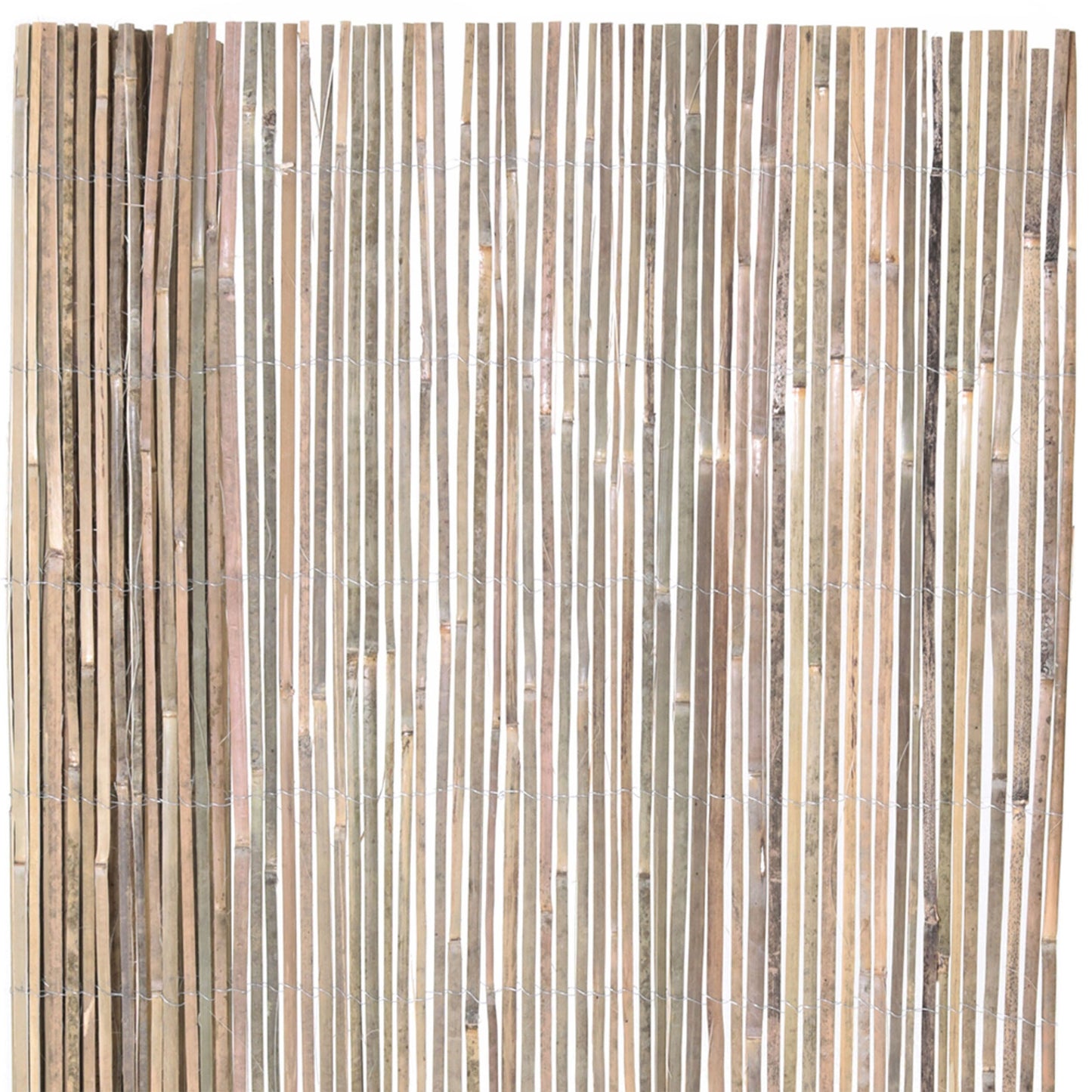 Backyard X-Scapes 6-ft x 16-ft Bamboo No Dig Fence Panel