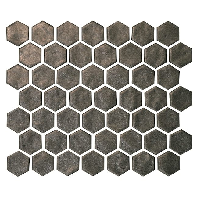 American Olean Hillcrest Ridge Metallic Vibe 10-in x 12-in Glossy Ceramic Hexagon Patterned Wall Tile (9.72-sq. ft/ Carton)