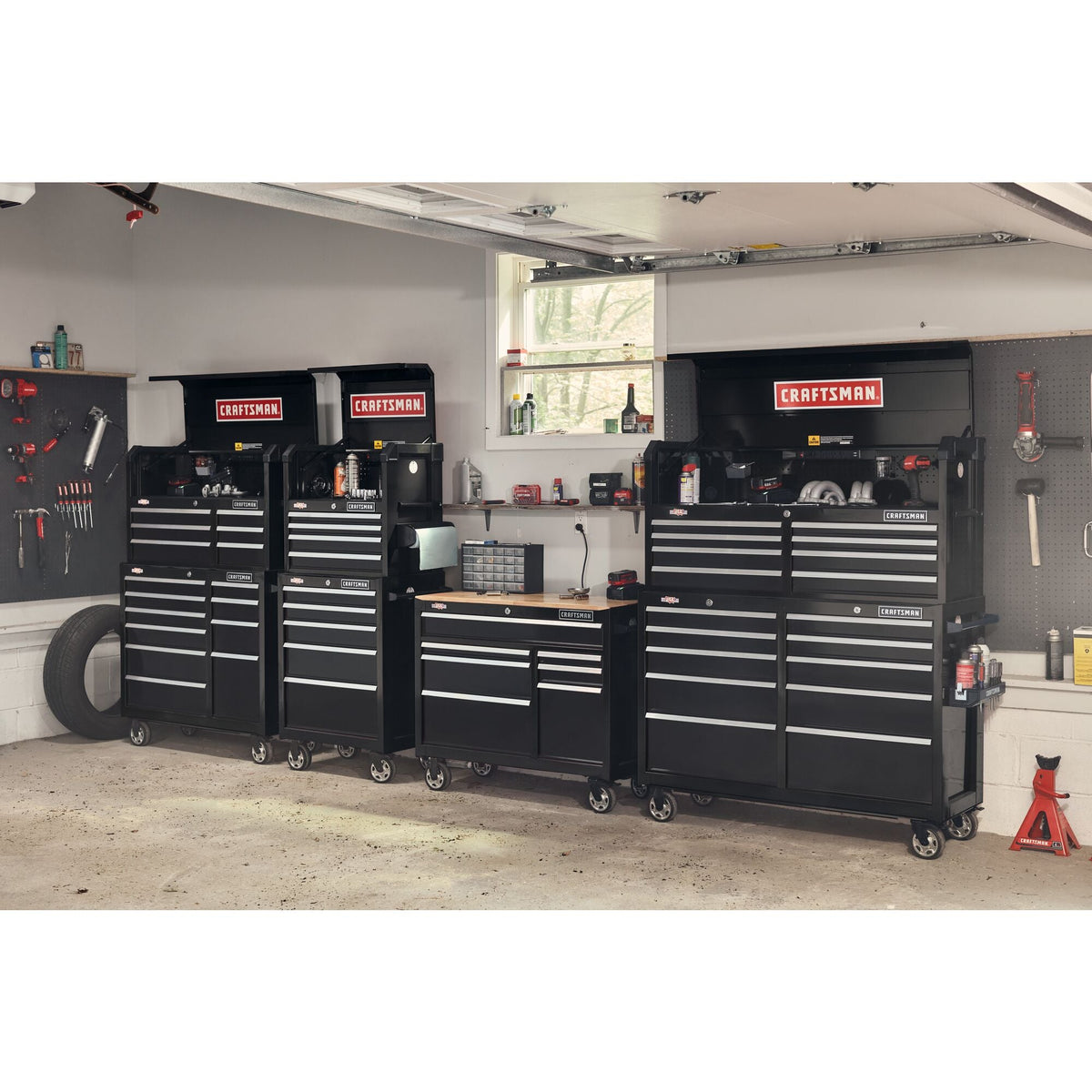 CRAFTSMAN 2000 Series 26.68-in W x 24.7-in H x 16.32-in D 4-Drawer Steel Tool Chest (Black)