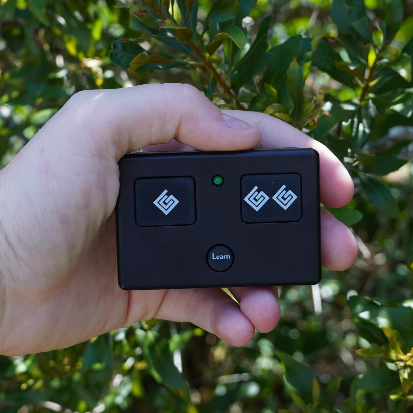 Ghost Controls Standard 3 Button Transmitter - Long Range Remote for Driveway Gate Opener - Battery Included - Control up to 2 Gate Systems