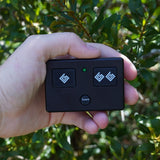 Ghost Controls Standard 3 Button Transmitter - Long Range Remote for Driveway Gate Opener - Battery Included - Control up to 2 Gate Systems