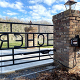 Ghost Controls 20-ft Single Swing Universal Battery Driveway Gate Opener Kit (Solar Compatible)