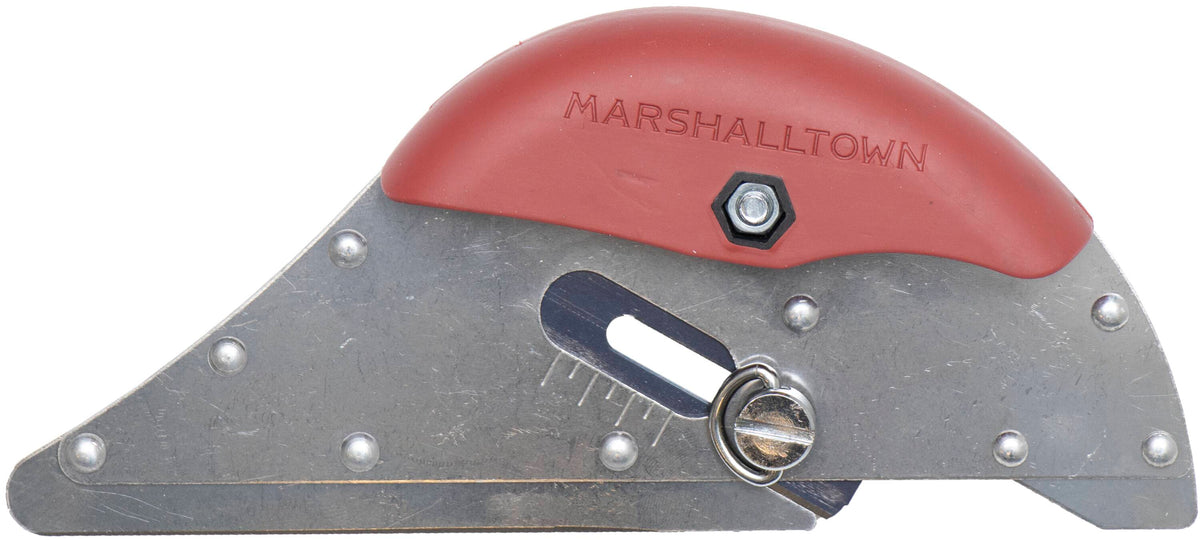 Marshalltown Carpet Cushion Back Cutter, Dual-Blade, Rubber Handle