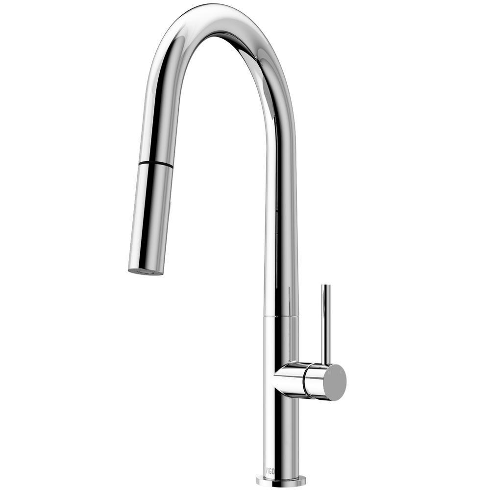 Greenwich Single-Handle Pull-Down Sprayer Kitchen Faucet in Matte Black - Super Arbor