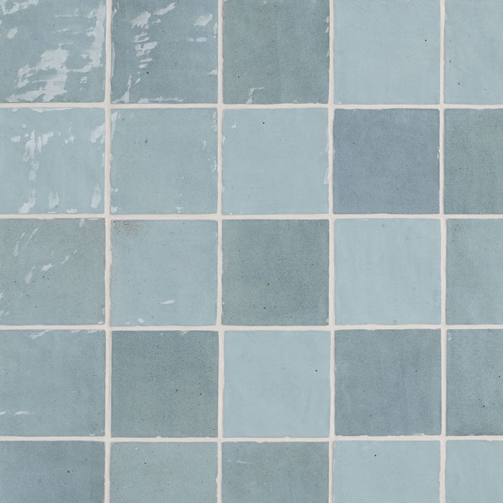 Artmore Tile Montego Sky 4-in x 4-in Glazed Ceramic Subway Wall Tile product image
