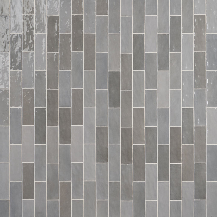 Artmore Tile Montego Gray 3-in x 8-in Glazed Ceramic Subway Wall Tile product image