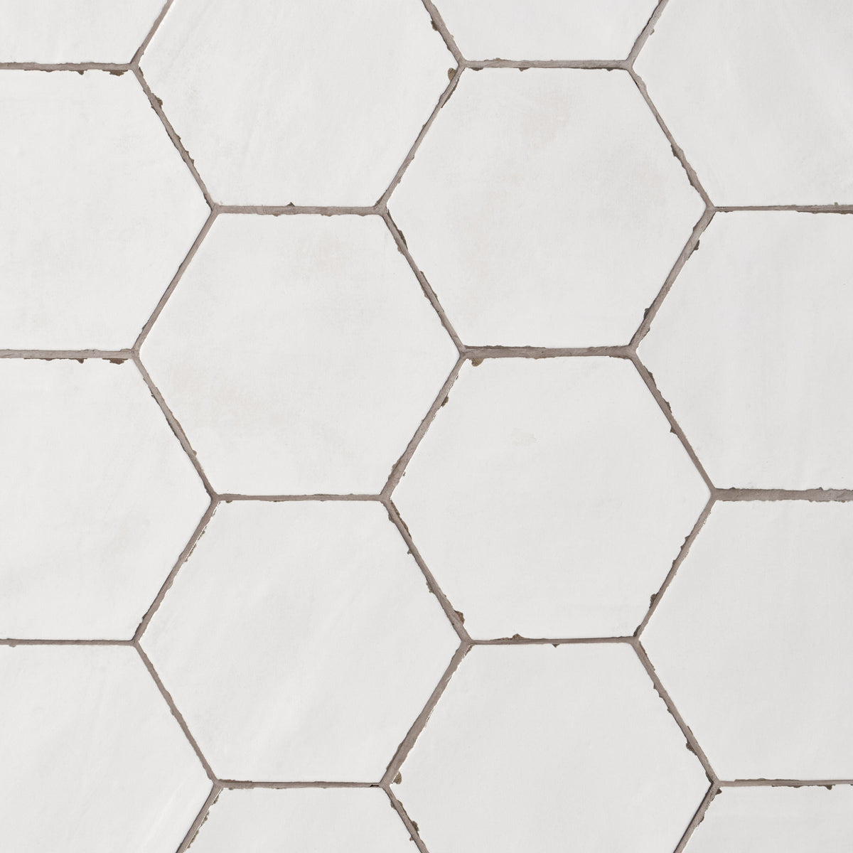 Artmore Tile Coastal Hex White 6-in x 6-in Matte Porcelain Encaustic Hexagon Floor and Wall Tile product image