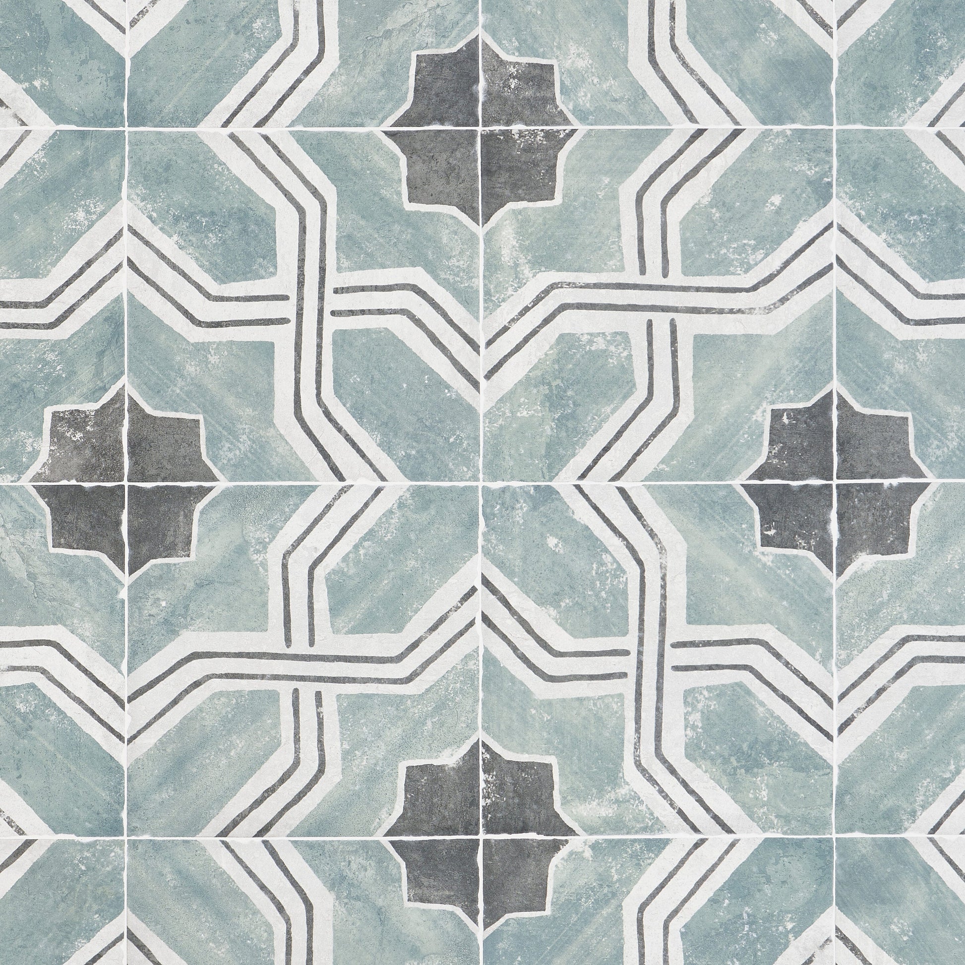 Artmore Tile Tiesto Iberia 8-in x 8-in Matte Porcelain Encaustic Floor and Wall Tile product image