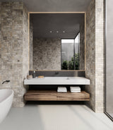 Satori Silver Crescent 12-in x 12-in Honed Natural Stone Look Mosaic Wall Tile (1-sq. ft/ Piece)