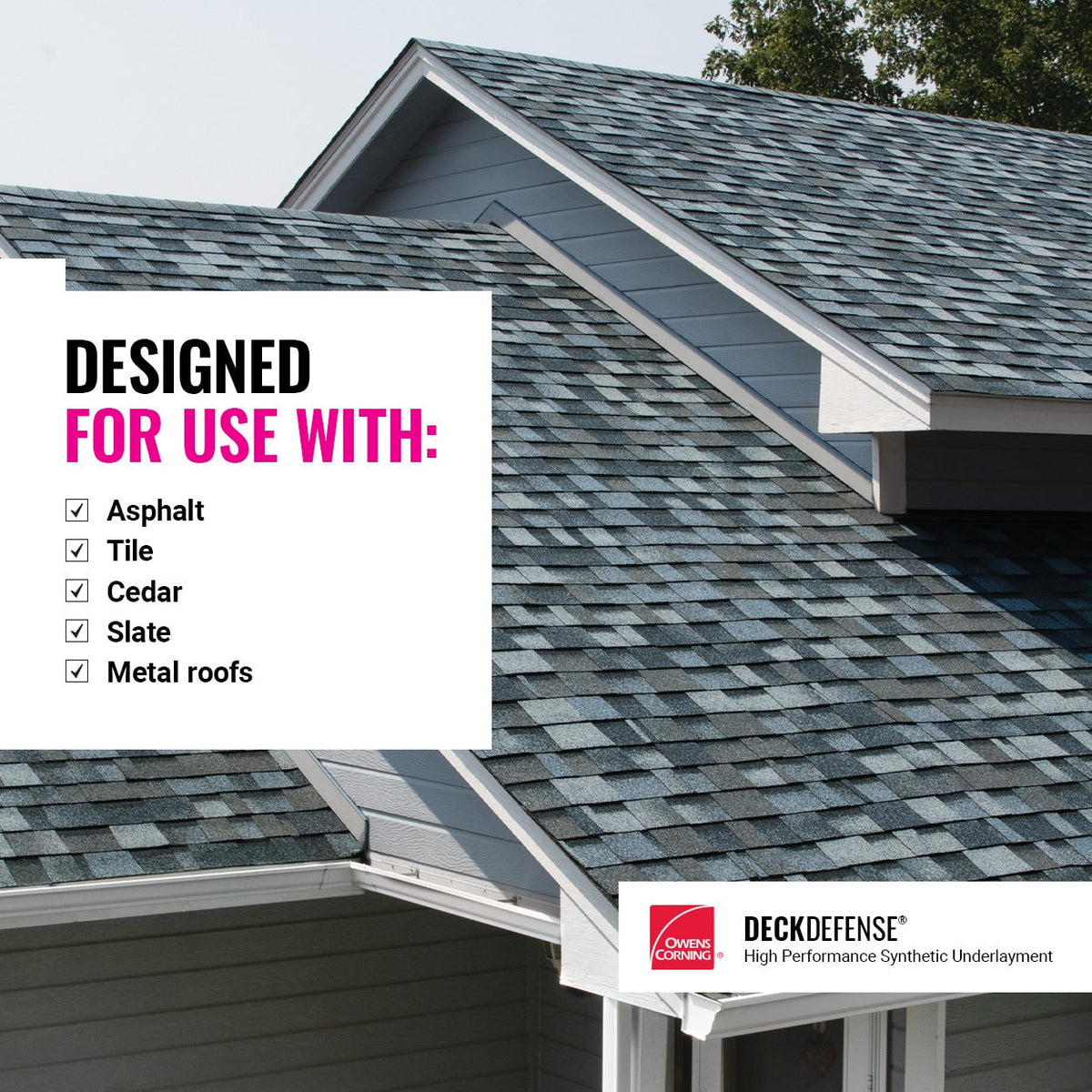 Owens Corning Deck Defense 42-in x 143-ft Synthetic Roof Underlayment, 500-sq ft Coverage