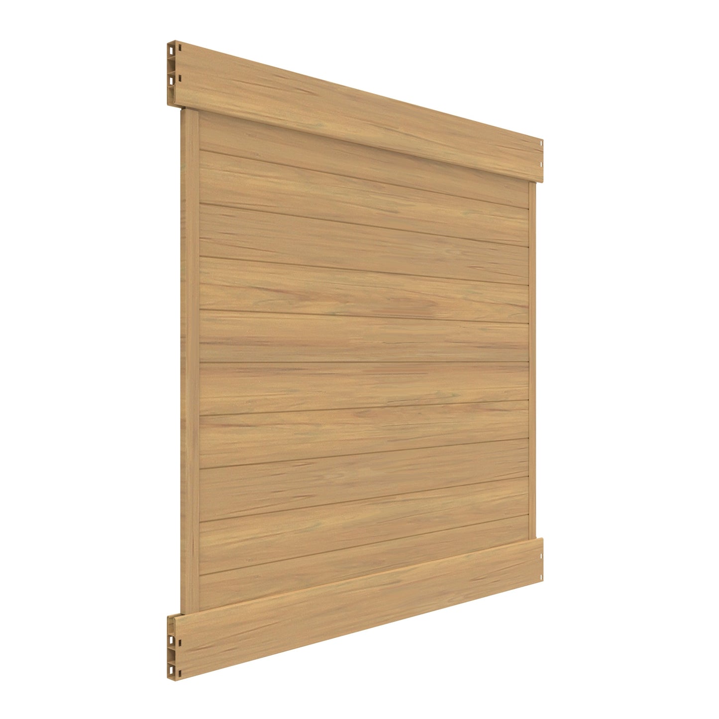 Freedom Newbeck 6-ft H x 6-ft W Cypress Privacy Vinyl Fence Panel (Unassembled)