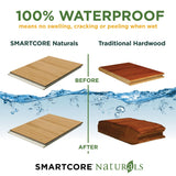 SMARTCORE Oak Carrington hardwood flooring — surface grain detail