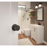 Bowery Matte Black Passage Hall/Closet Door Knob - Super Arbor