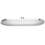 1-Spray 15 in. Single Wall Mount Fixed Rain Shower Head in Chrome - Super Arbor
