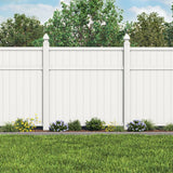 Freedom 8-ft H x 4-in W White Vinyl Blank Fence Post (Assembled)