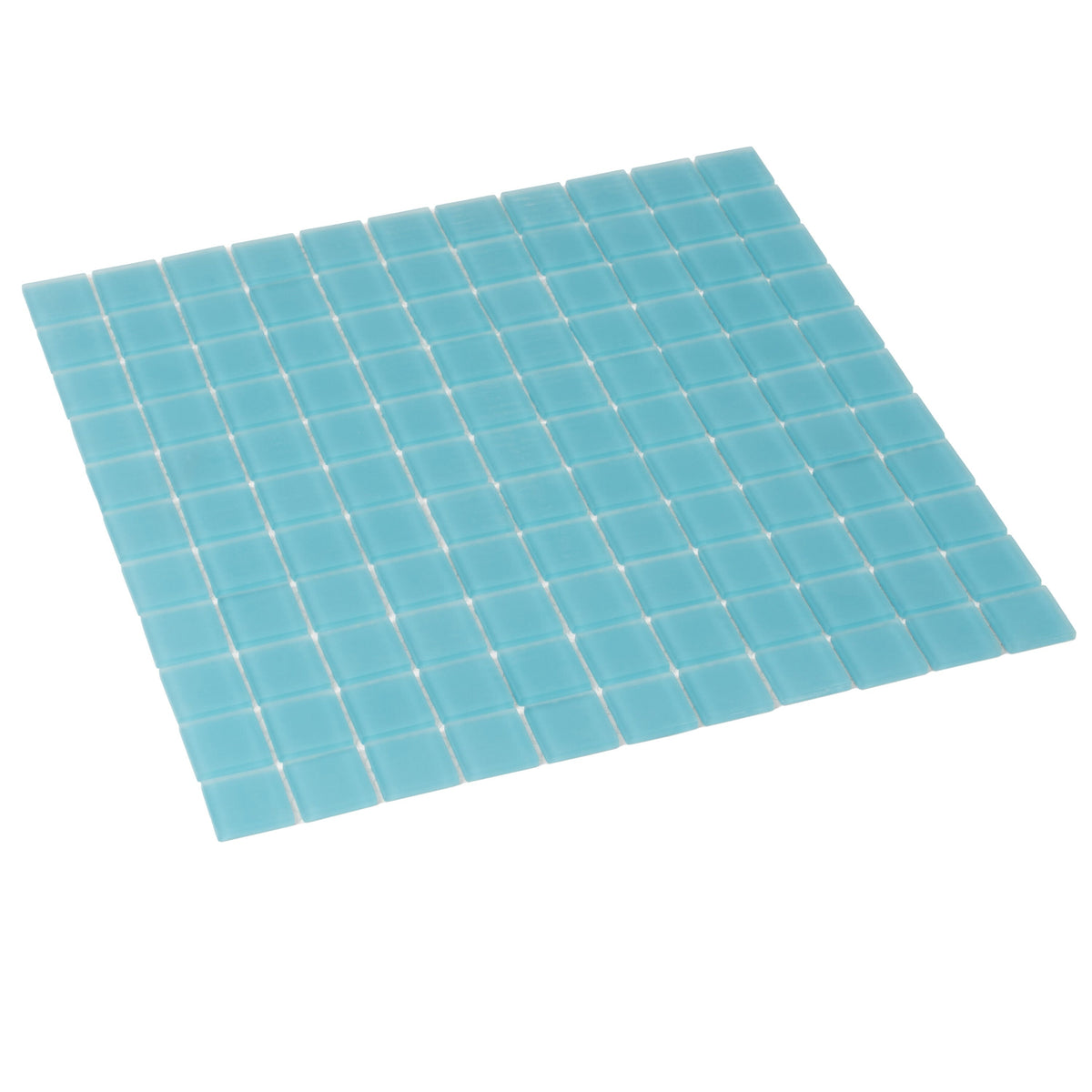 Apollo Tile (Sample) Floor and Wall Tile Cerulean Blue 4-in x 4-in Matte Glass Uniform Squares Mosaic Floor and Wall Tile