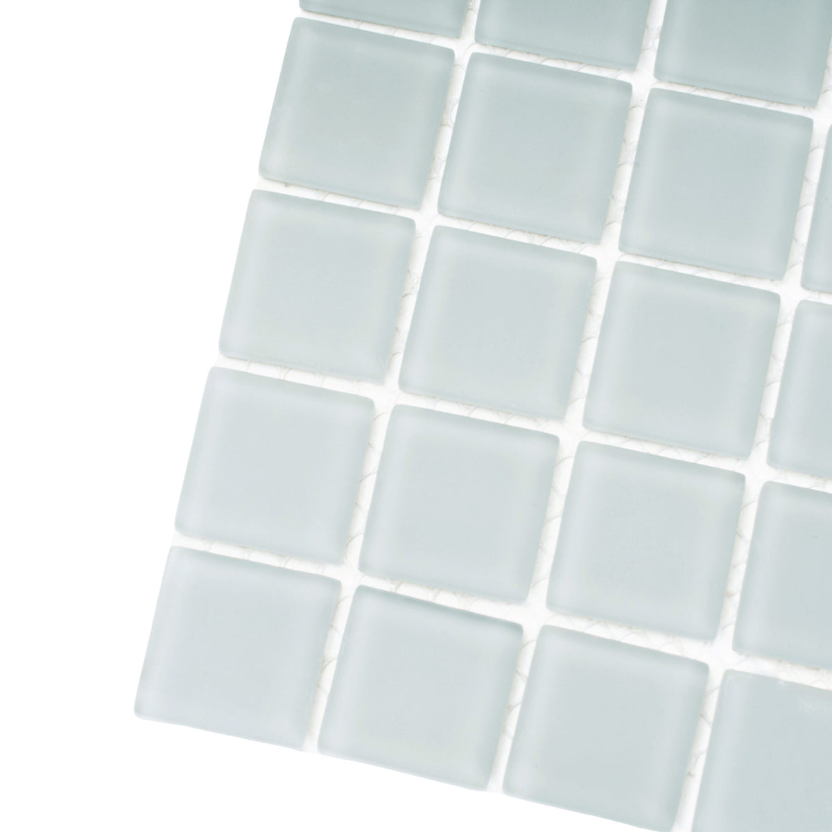 Apollo Tile (Sample) Floor and Wall Tile Mink Gray 4-in x 4-in Matte Glass Uniform Squares Mosaic Floor and Wall Tile