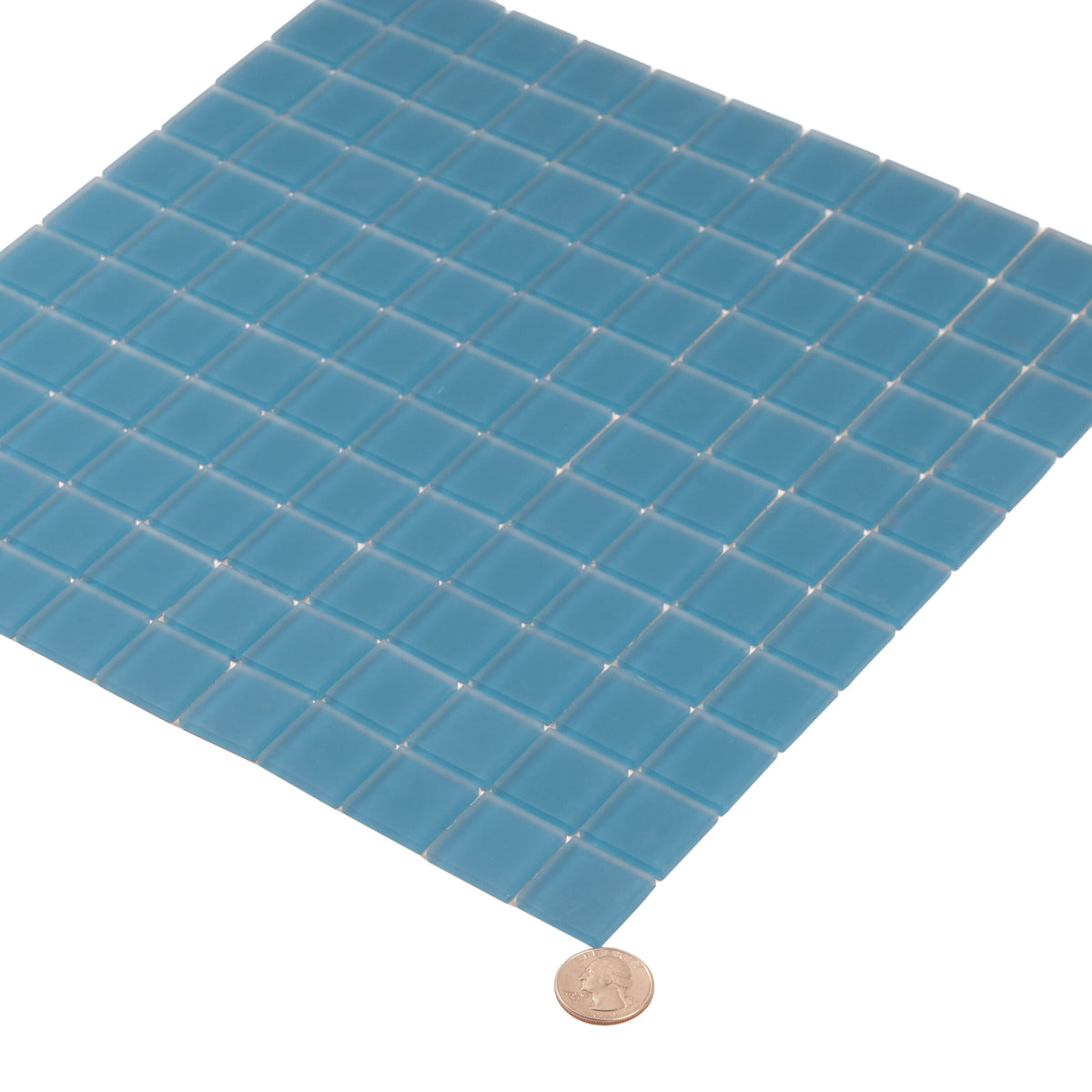 Apollo Tile (Sample) Floor and Wall Tile Blue 4-in x 4-in Matte Glass Uniform Squares Floor and Wall Tile