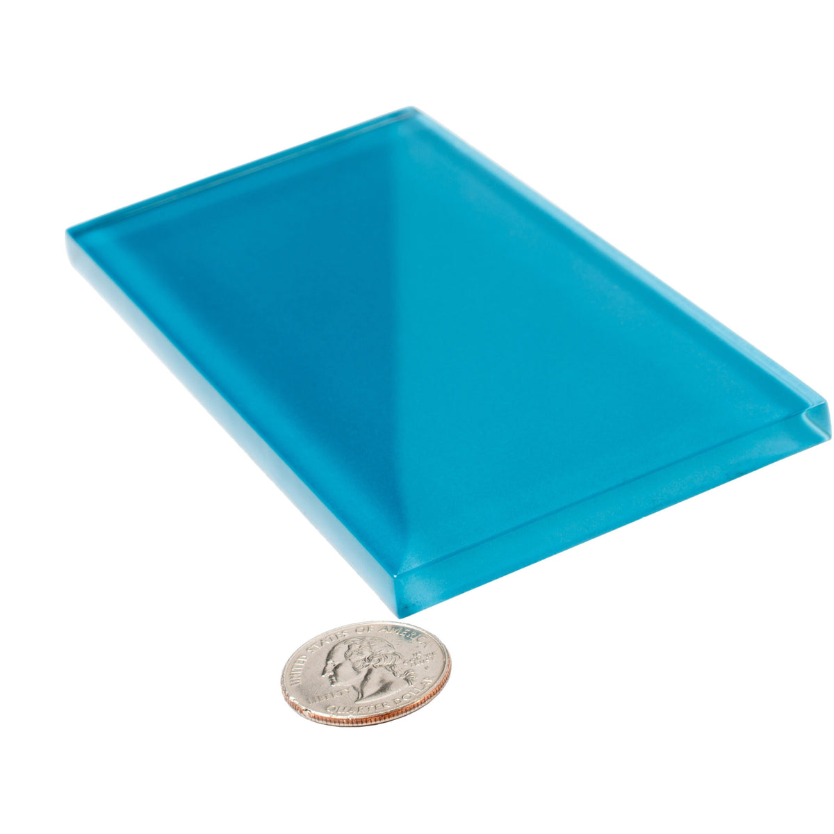 Apollo Tile (Sample) Wall Tile Blue 3-in x 6-in Glossy Glass Subway Wall Tile