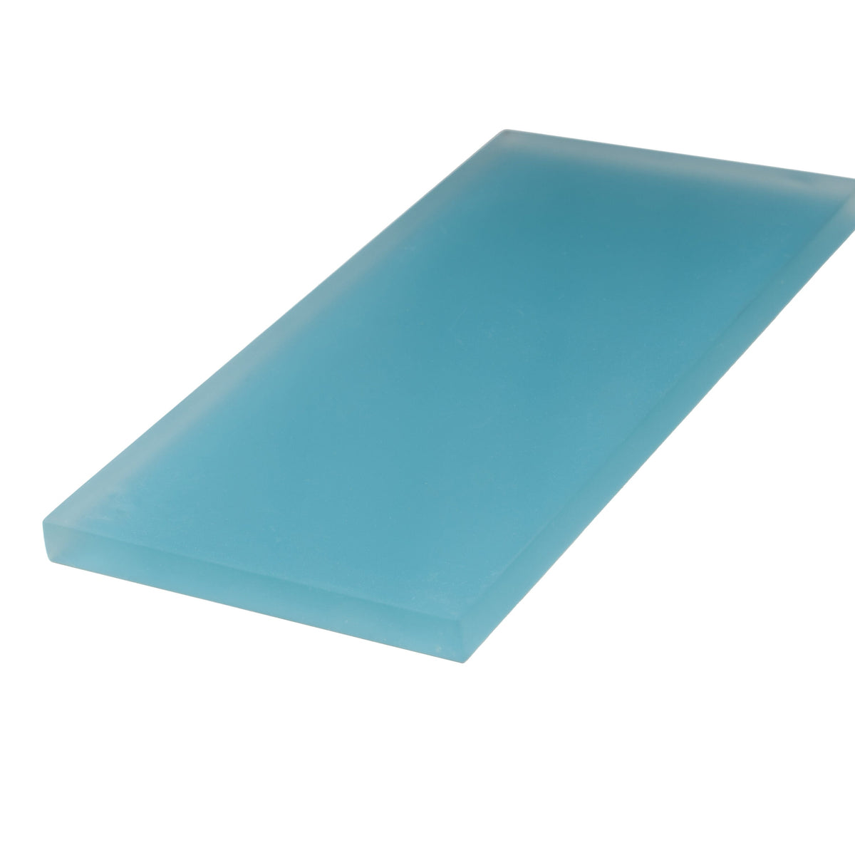 Apollo Tile (Sample) Wall Tile Cerulean Blue 3-in x 6-in Matte Glass Brick Subway Wall Tile