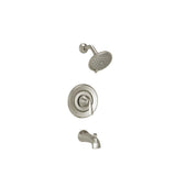 Somerville 8 in. Widespread Bathroom Faucet Set of 2 and Single-Handle 3-Spray Tub and Shower Faucet Set Brushed Nickel - Super Arbor
