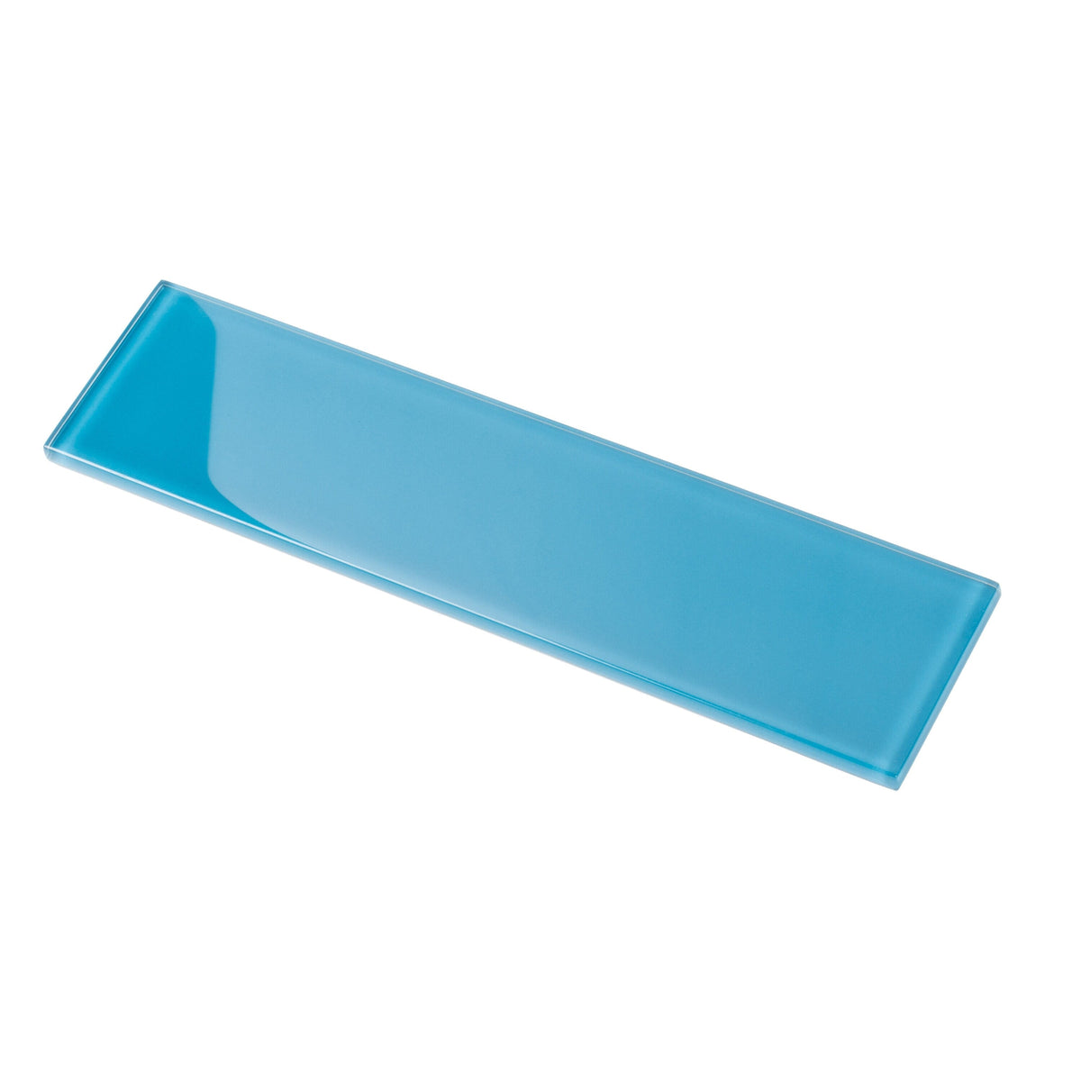 Apollo Tile (Sample) Wall Tile Blue 3-in x 12-in Glossy Glass Subway Wall Tile