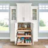 allen + roth Aveley 15-in W x 34.5-in H x 24-in D Linen 3-Drawer Base Fully Assembled Cabinet (Flat Panel Style)