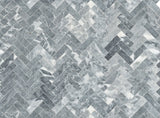 Satori Cielo Sterling 11-in x 11-in Honed Natural Marble Herringbone Mosaic Floor and Wall Tile (0.893-sq ft per Piece)