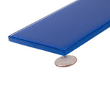 Apollo Tile (Sample) Floor and Wall Tile Royal Blue 4-in x 4-in Glossy Glass Uniform Squares Mosaic Floor and Wall Tile