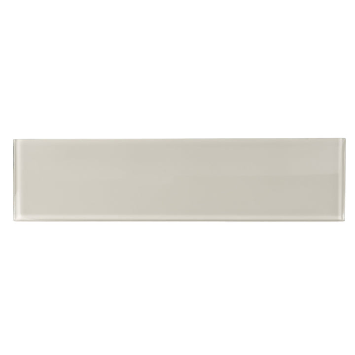 Apollo Tile (Sample) Wall Tile White 4-in x 4-in Glossy Glass Brick Subway Wall Tile