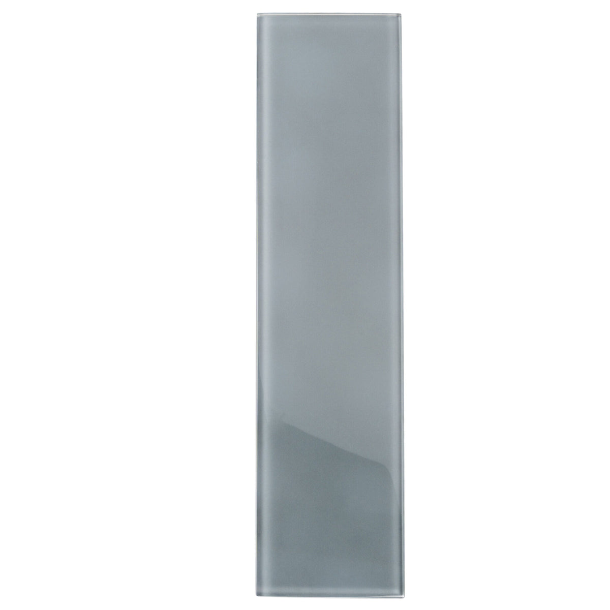 Apollo Tile (Sample) Wall Tile Stone Gray 4-in x 6-in Glossy Glass Subway Wall Tile