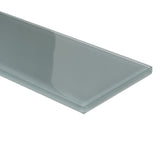 Apollo Tile (Sample) Wall Tile Stone Gray 4-in x 6-in Glossy Glass Subway Wall Tile