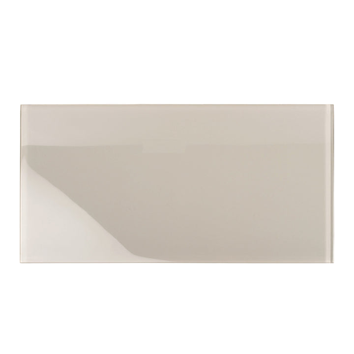 Apollo Tile Colorway Light Gray 8-in x 16-in Glossy Glass Brick Subway Wall Tile (13.33-sq. ft/ Carton)