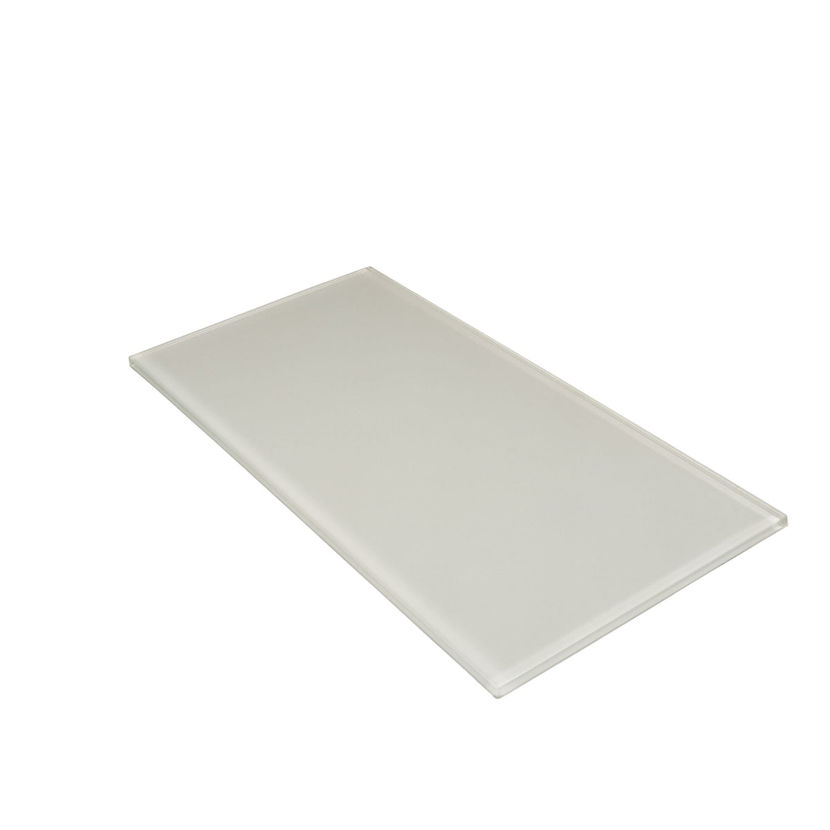 Apollo Tile (Sample) Wall Tile Gray 4-in x 6-in Glossy Glass Subway Wall Tile
