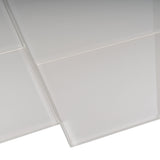 Apollo Tile (Sample) Wall Tile Gray 4-in x 6-in Glossy Glass Subway Wall Tile