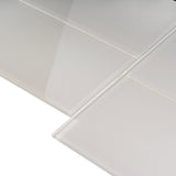 Apollo Tile Colorway Light Gray 8-in x 16-in Glossy Glass Brick Subway Wall Tile (13.33-sq. ft/ Carton)