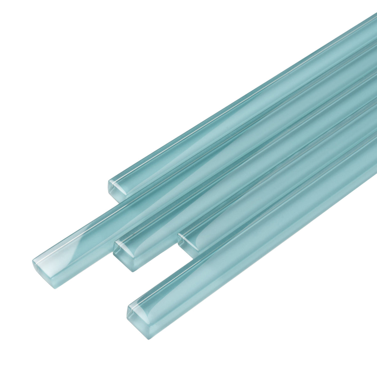 Apollo Tile 10-Pack Sapphire Blue 1/2-in x 12-in Glass Pencil Tile (0.5-sq. ft/ Carton)