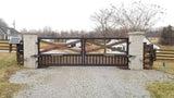 Ghost Controls 12-ft Dual Swing Universal Battery Driveway Gate Opener Kit (Solar Compatible)