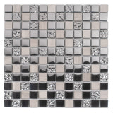 Apollo Tile (Sample) Floor and Wall Tile Beige and Gray 4-in x 4-in Multi-finish Glass/Metal/Stone Marble Floor and Wall Tile