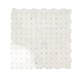 Apollo Tile Athens White 12-in x 12-in Polished Natural Stone Marble Basketweave Marble Look Floor and Wall Tile (4.83-sq. ft/ Carton)