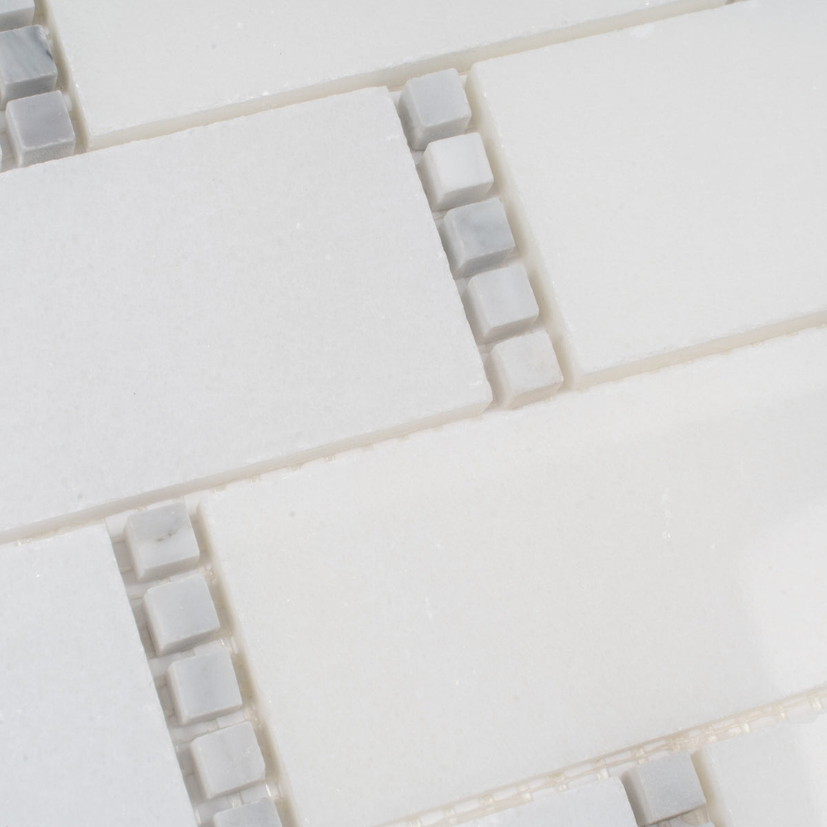 Apollo Tile (Sample) White 4-in x 4-in Multi-finish Marble Brick Floor and Wall Tile