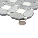 Apollo Tile White 12-in x 12-in Polished Natural Stone Marble Uniform Squares Floor and Wall Tile (5.168-sq. ft/ Carton)