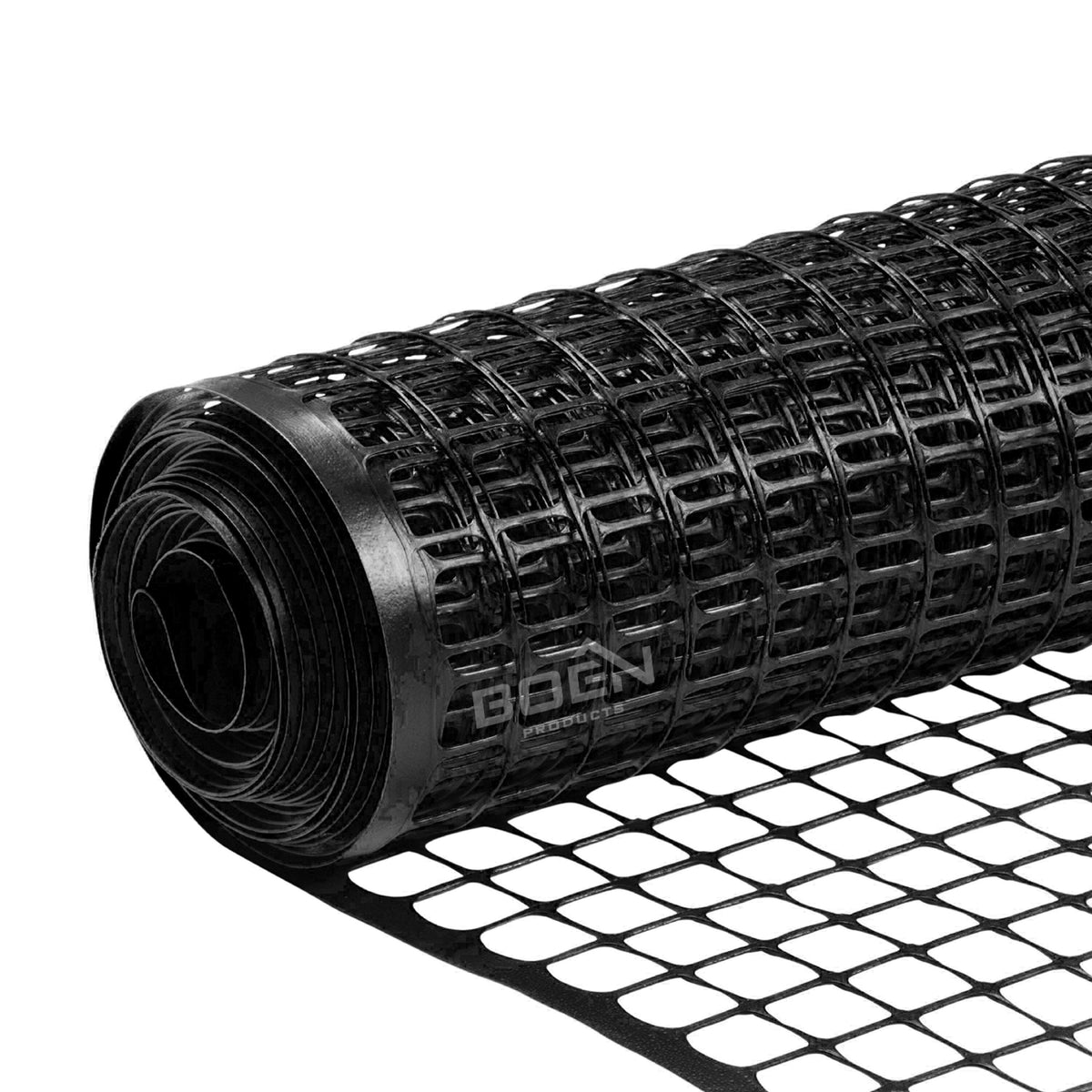 BOEN 50-ft x 4-ft 6-Gauge Black Plastic Extruded Mesh Rolled Fencing