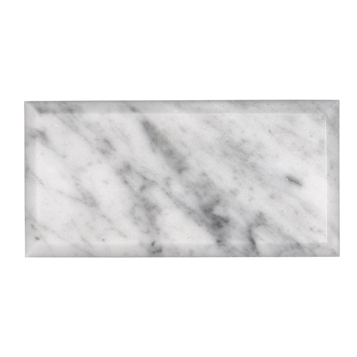 Apollo Tile Pearl White 3-in x 6-in Polished Natural Stone Marble Brick Subway Floor and Wall Tile (5-sq. ft/ Carton)