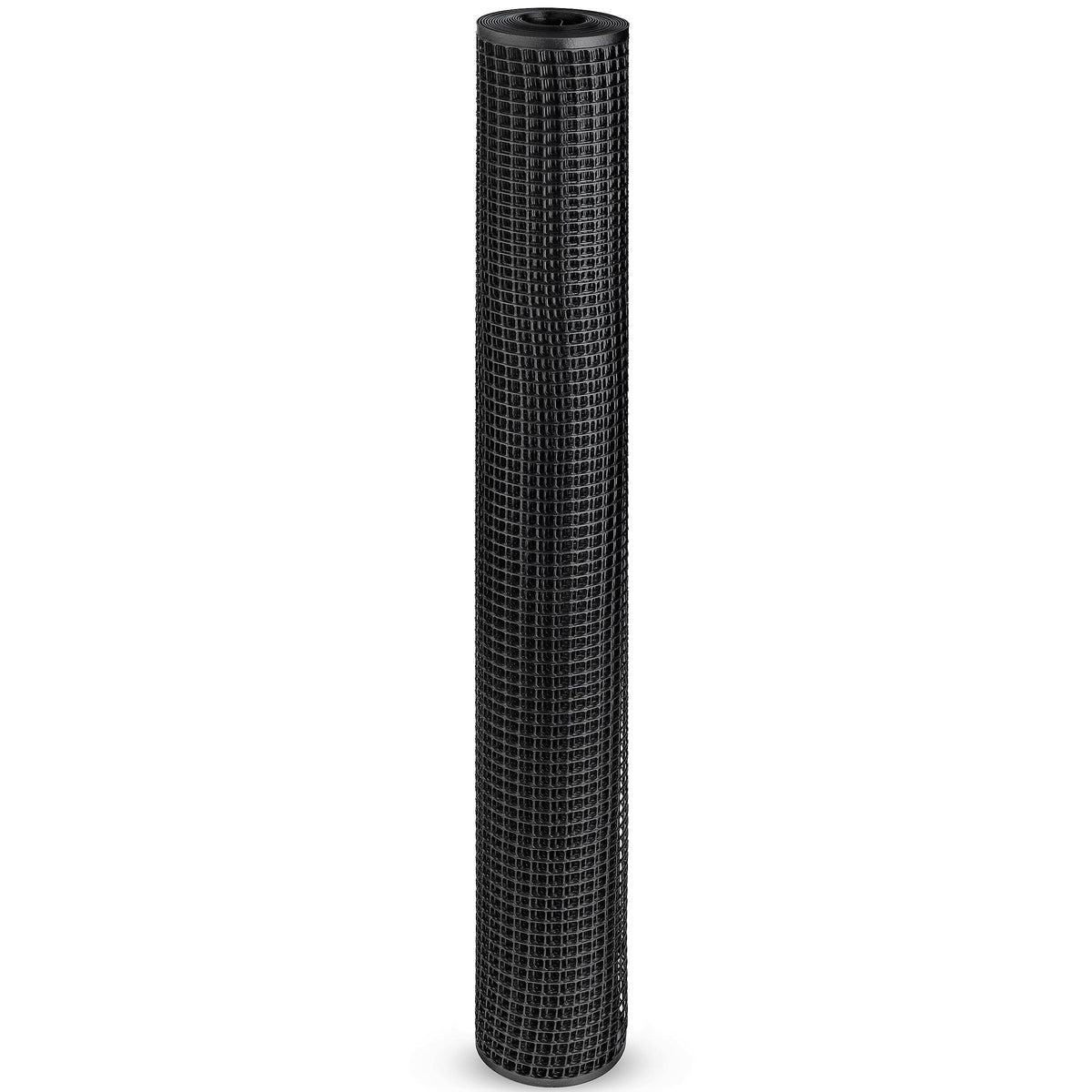 BOEN 3'x15' 7-Gauge Black Plastic Extruded Mesh Rolled Fencing