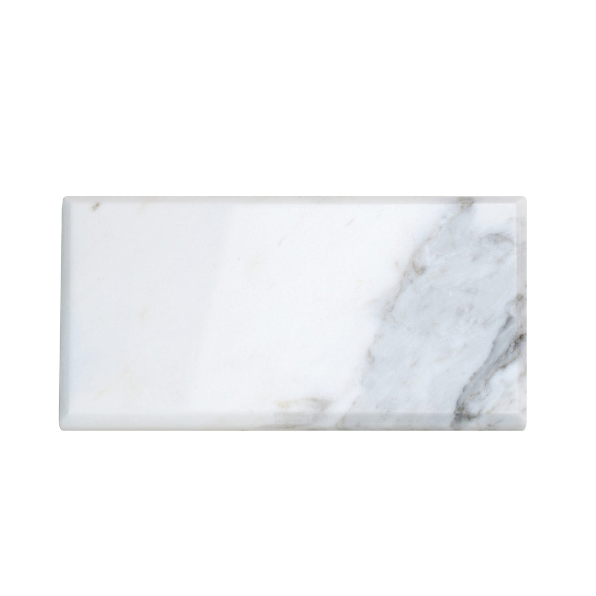 Apollo Tile (Sample) Wall Tile White 4-in x 4-in Polished Marble Subway Floor and Wall Tile
