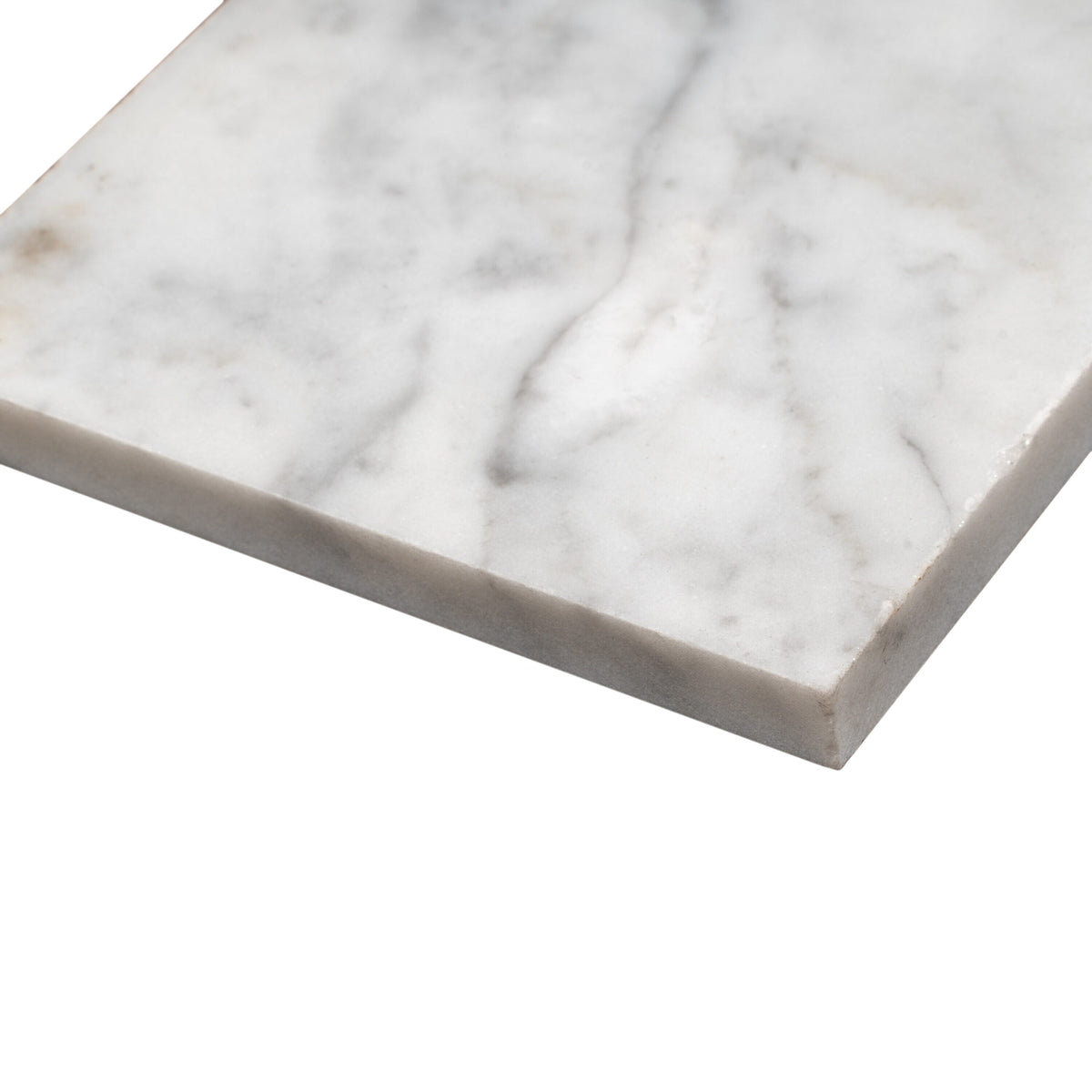Apollo Tile White 4-in x 12-in Honed Natural Stone Marble Mixed Pattern Floor and Wall Tile (5-sq. ft/ Carton)