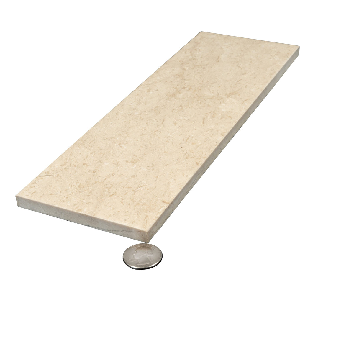 Apollo Tile Grandis Cream 4-in x 12-in Honed Natural Stone Marble Subway Floor and Wall Tile (5-sq. ft/ Carton)